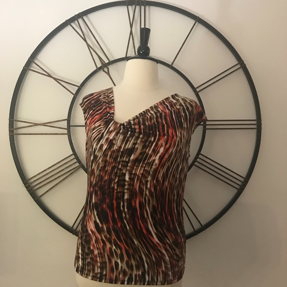 Worthington Sleeveless MutilColor Top Size L